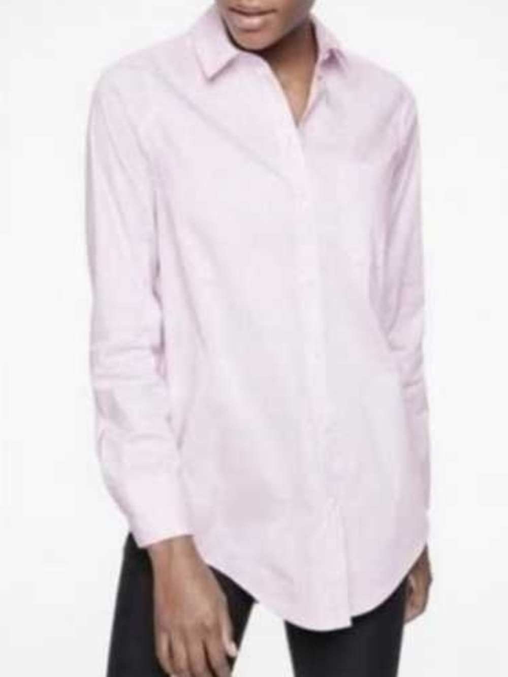 NWT Athleta Long & Lean Passage Shirt Pale Pink Size S